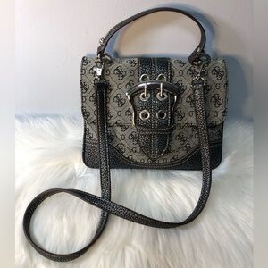 Vintage Guess Monogrammed Shoulder/Crossbody Bag